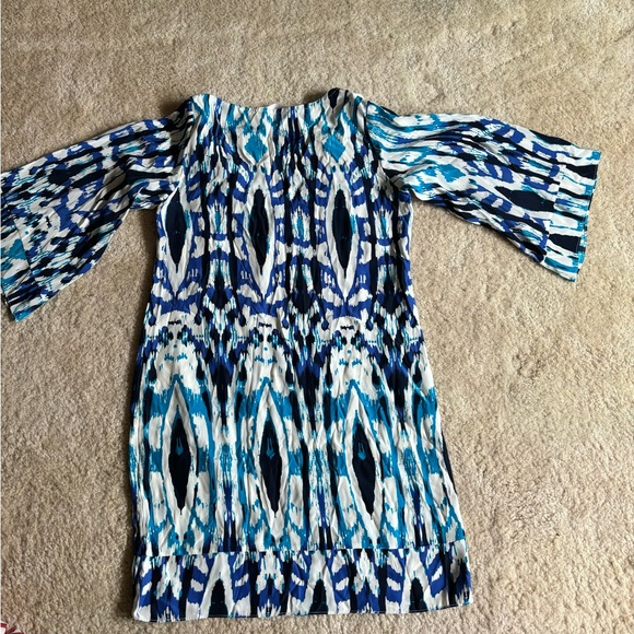 Alice & Trixie XS Blue Multi Shift Dress - Picture 3 of 4